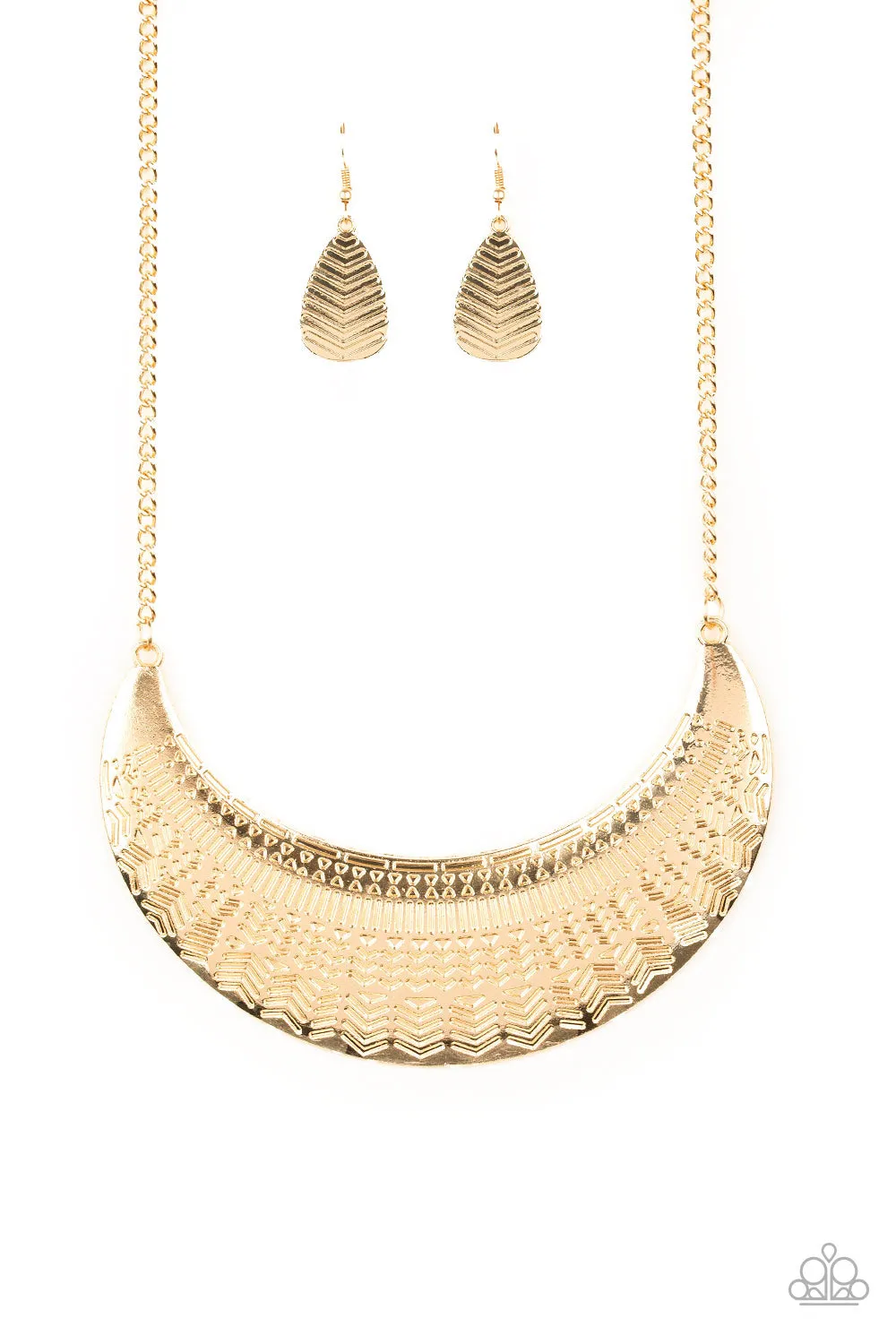 Paparazzi Accessories - Large As Life - Gold Necklace