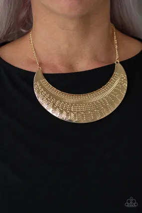 Paparazzi Accessories - Large As Life - Gold Necklace