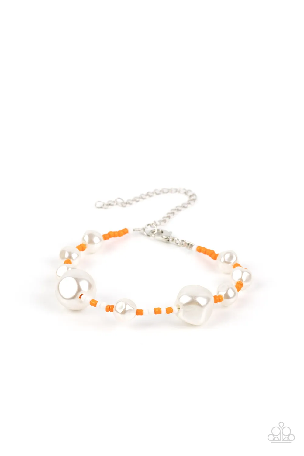 Paparazzi Contemporary Coastline - Orange Seed Beads Bracelet