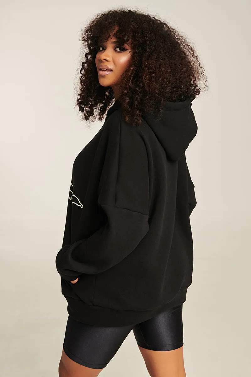 Paradise Chick Pole Dancer Hoodie - Black