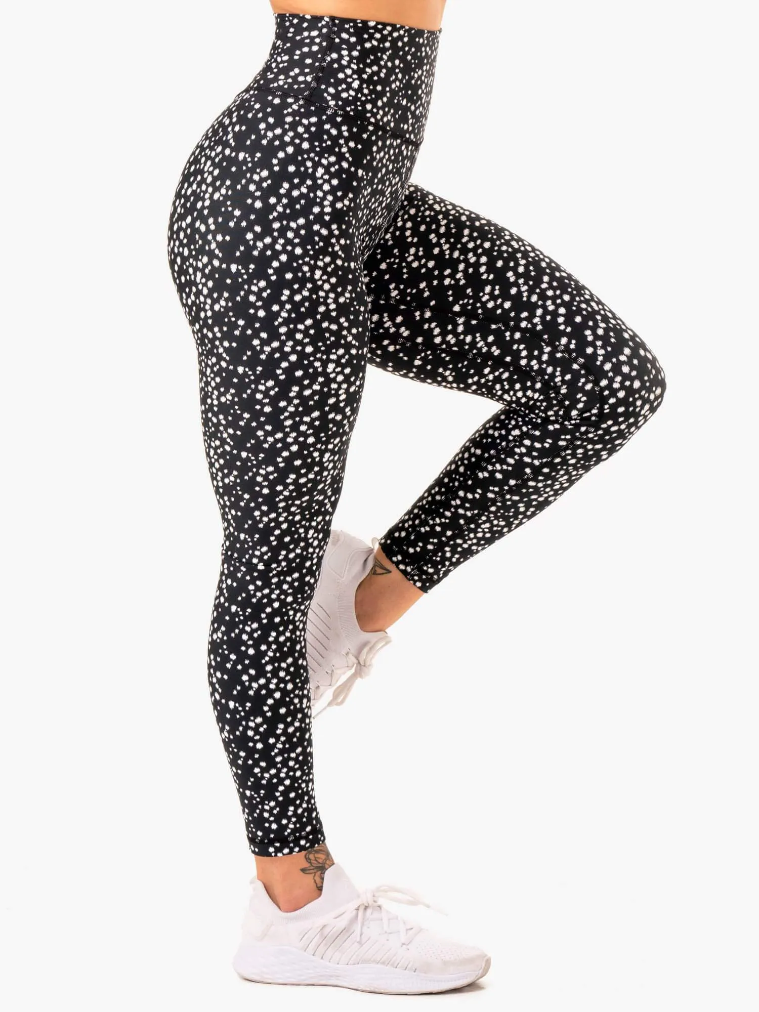 Reform High Waisted Leggings - Black Speckle