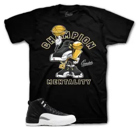 Retro 12 Playoff Shirt - Champion Mentality - Black