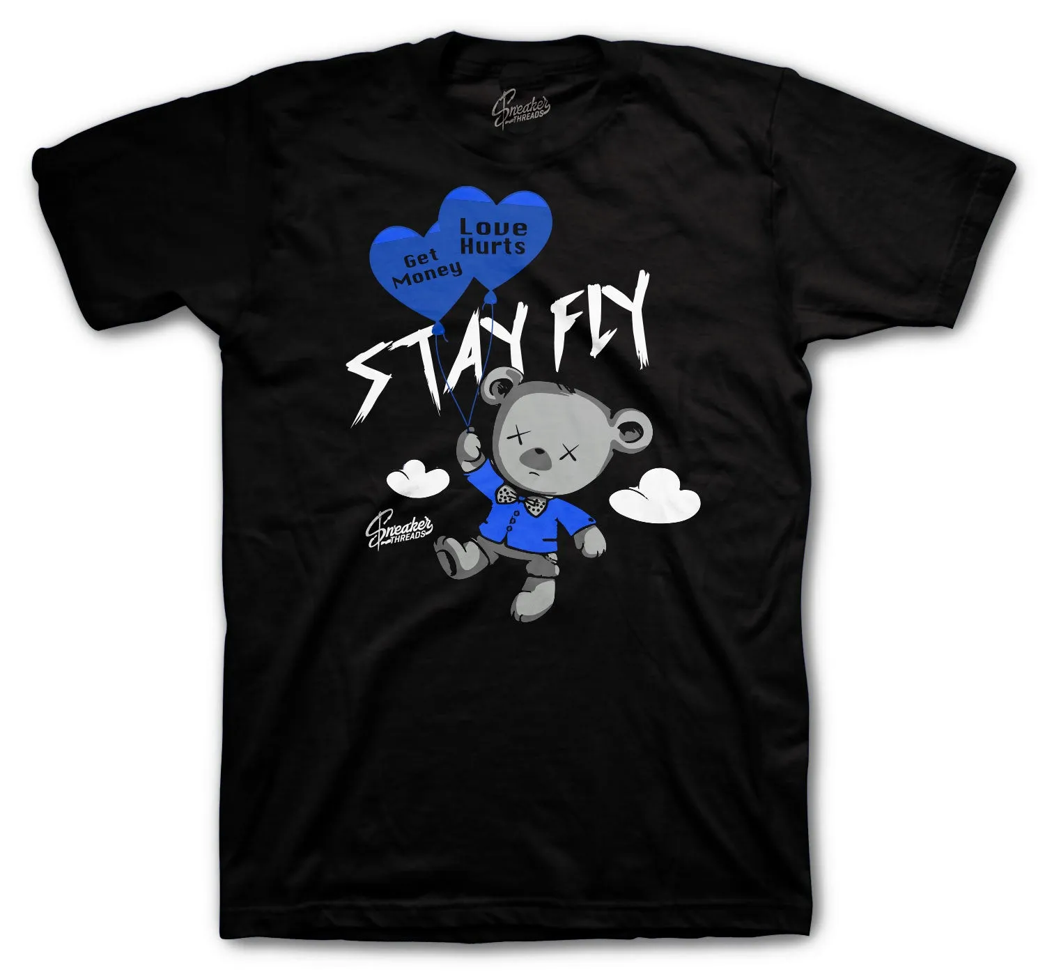 Retro 3 Racer Blue ST Bear Shirt