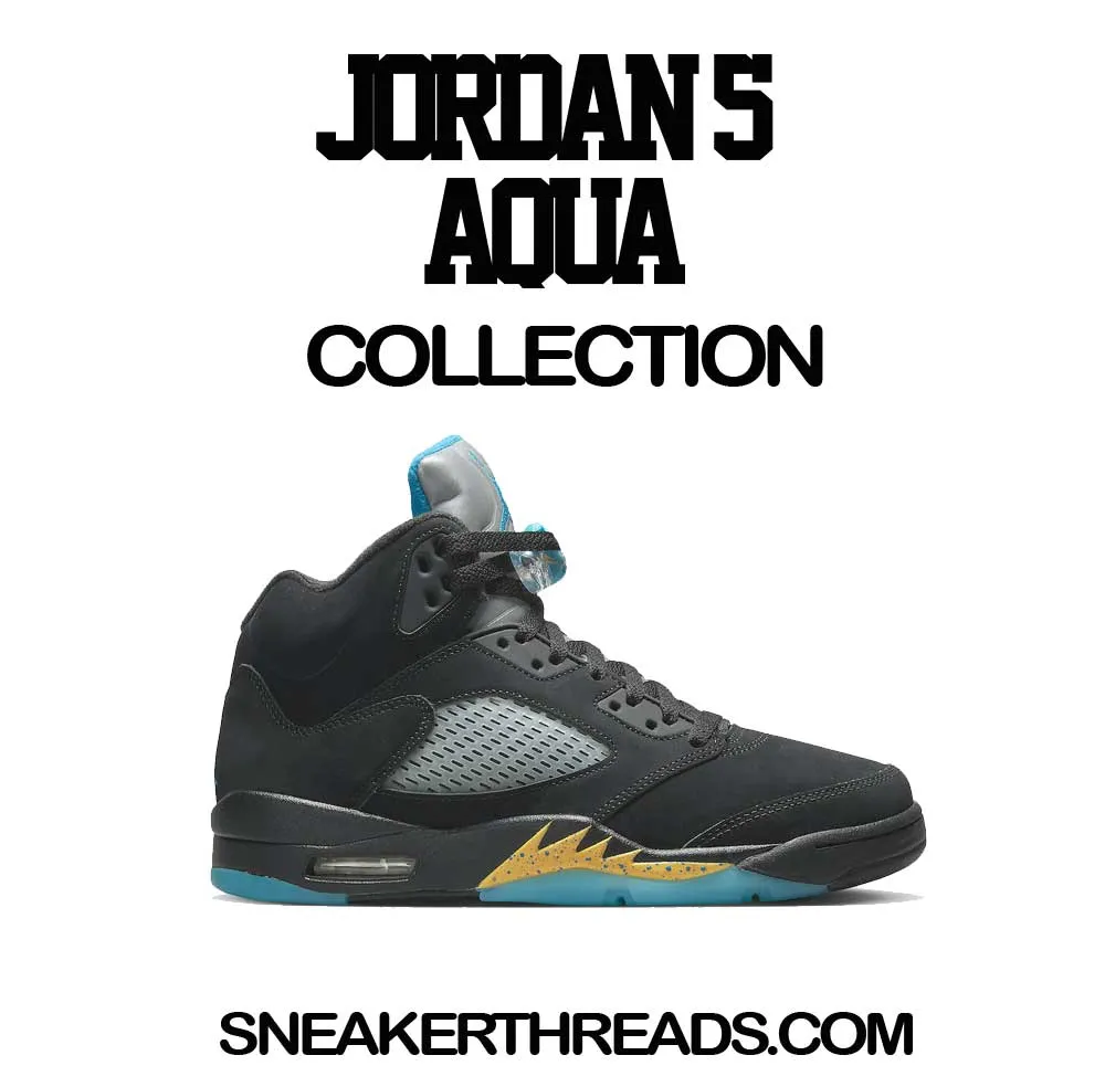 Retro 5 Aqua ST Logo Shirt