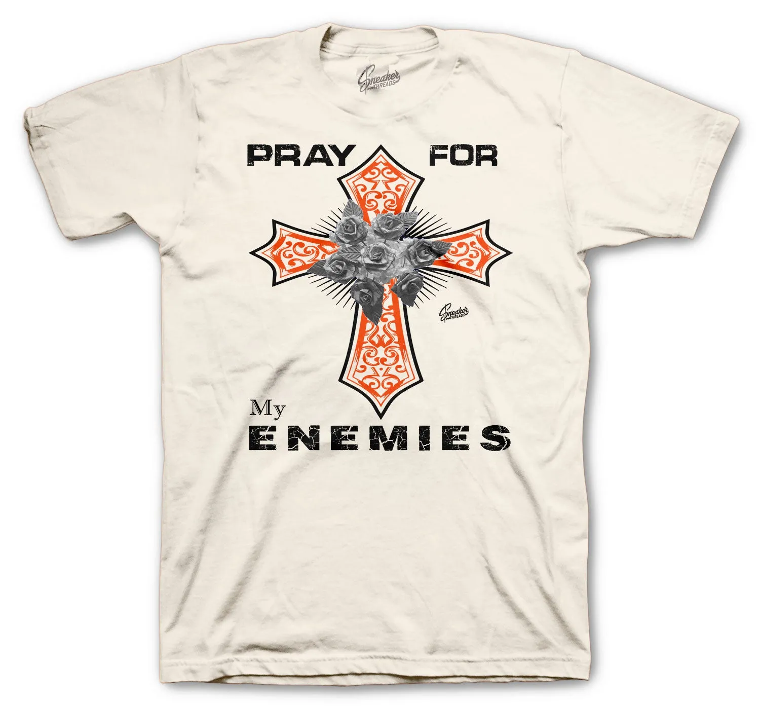 Retro 5 Orange Blaze Enemy Cross Shirt