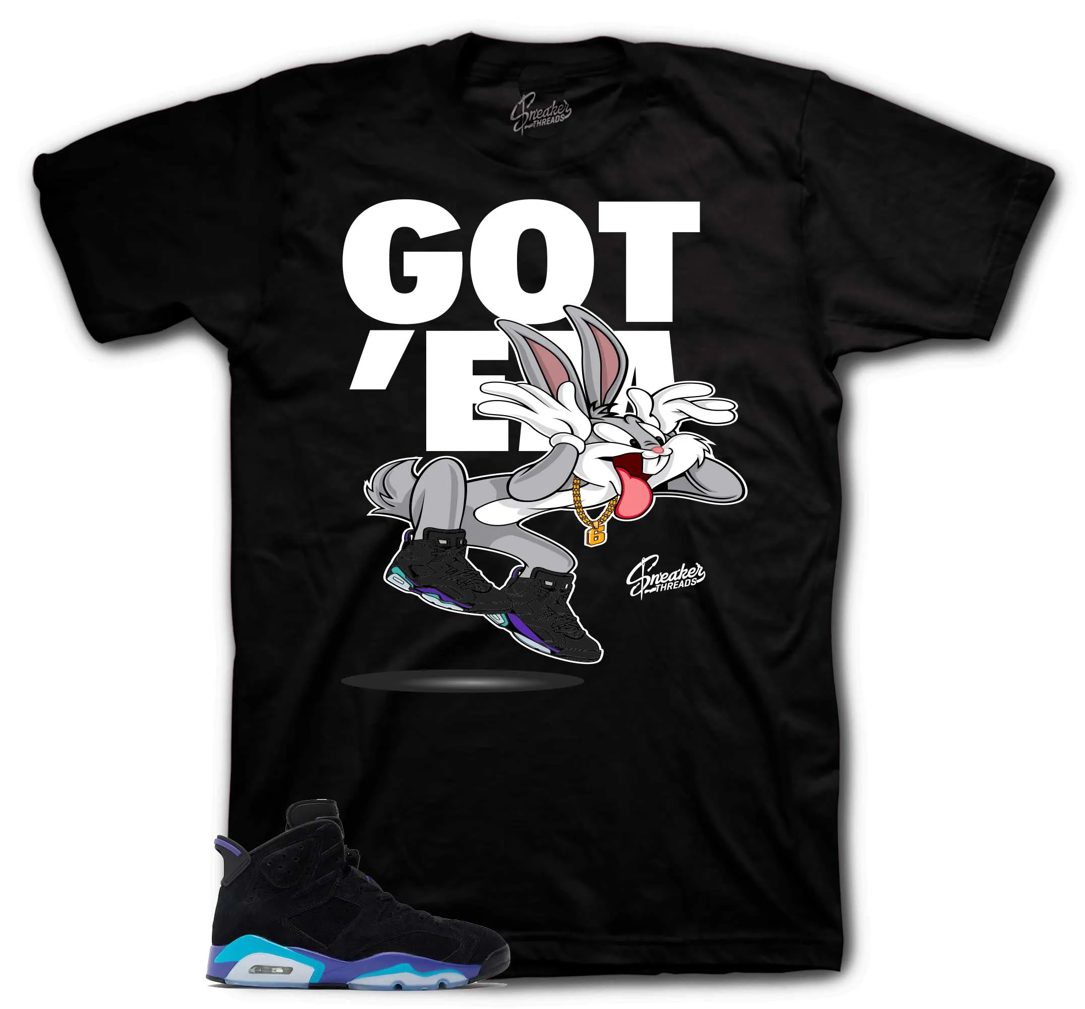 Retro 6 Aqua Copped Em Shirt