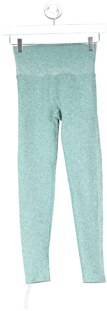 Riojoy Green Scrunch Seamless Contour Leggings UK XS