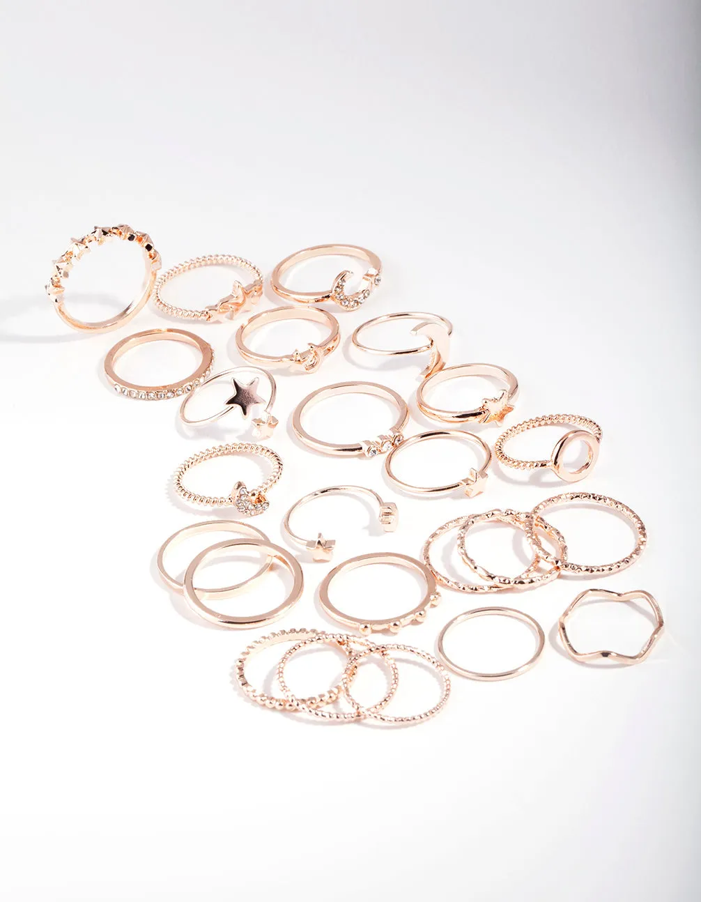 Rose Gold Celestial Ring 24-Pack