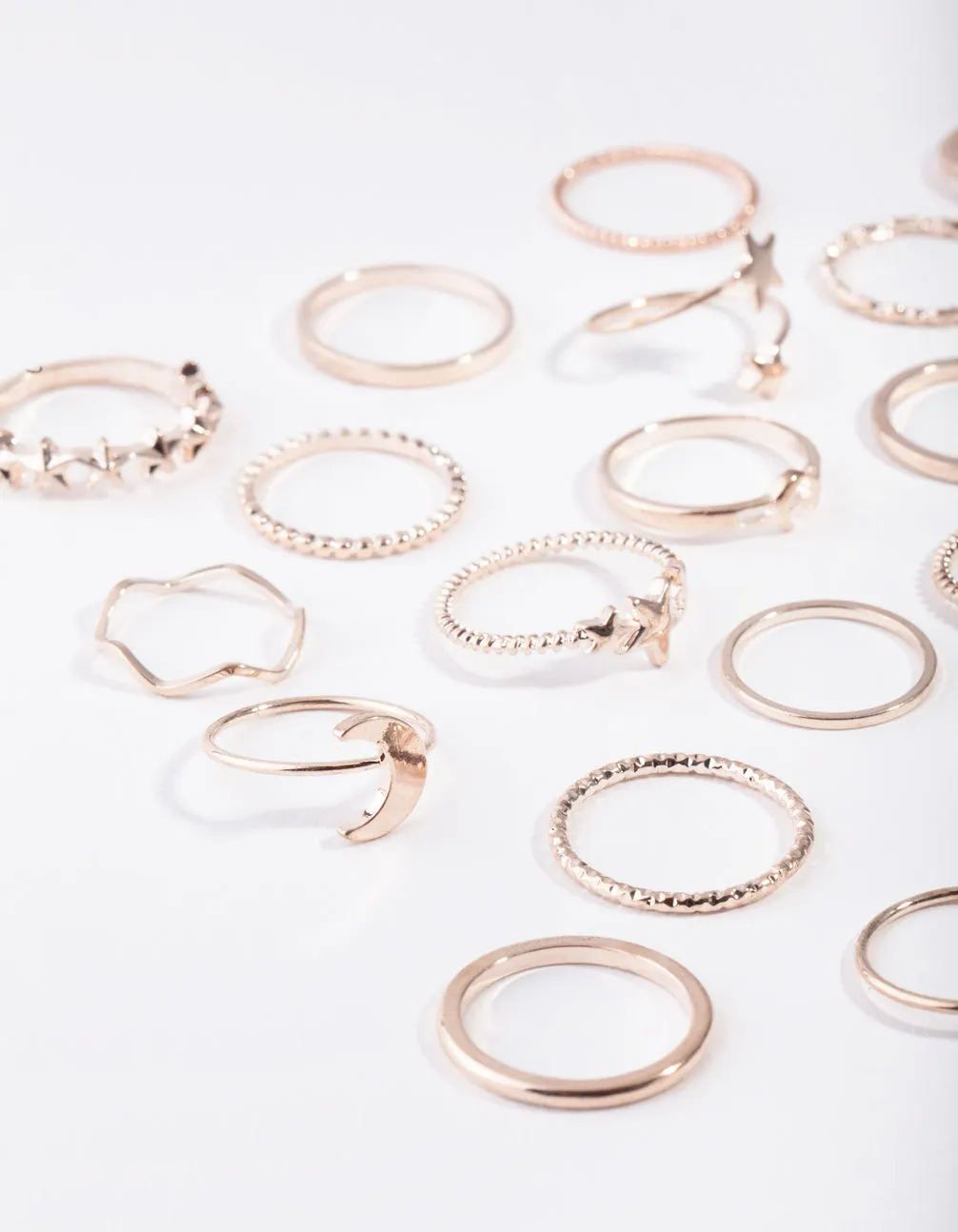 Rose Gold Celestial Ring 24-Pack