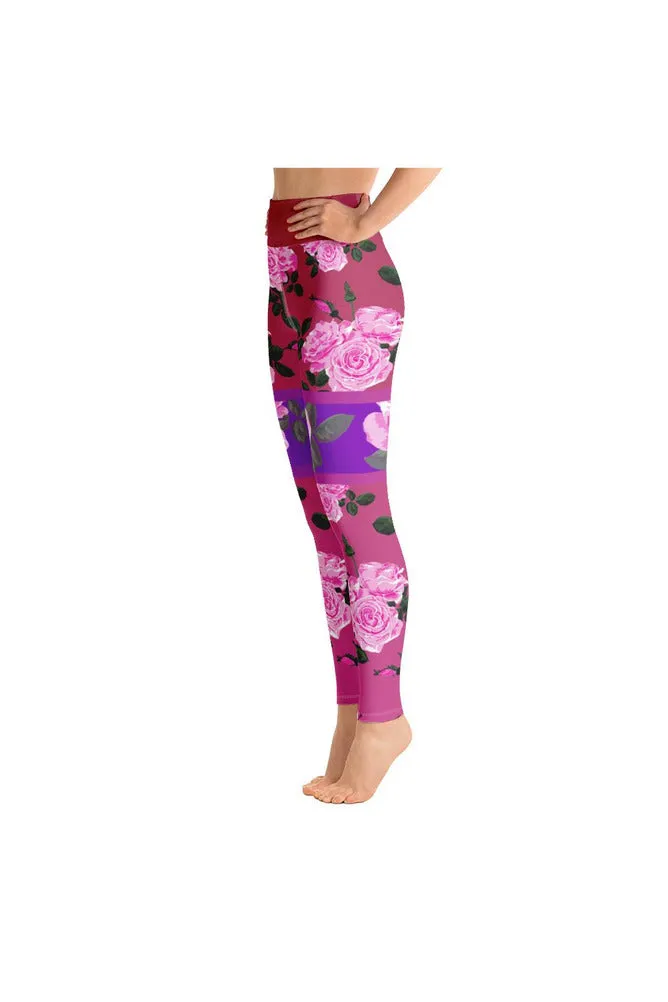 Rose Kimono Yoga Leggings