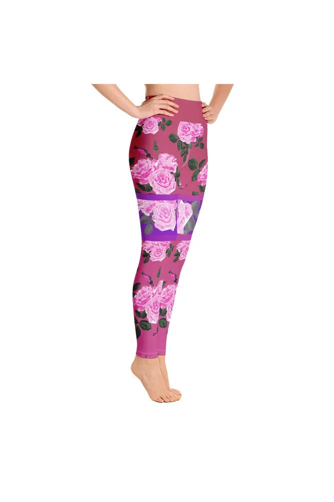 Rose Kimono Yoga Leggings