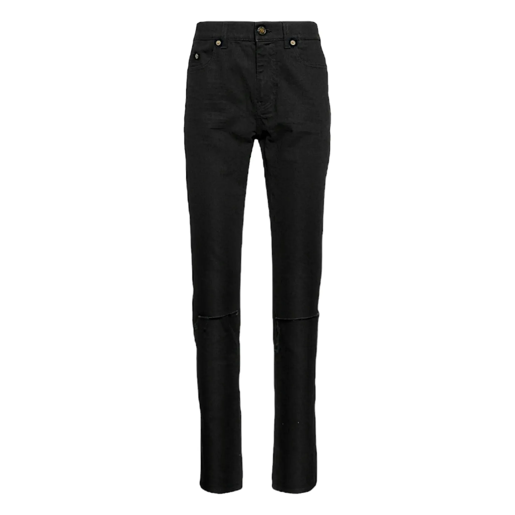 Saint Laurent Slash Knee Skinny Jeans