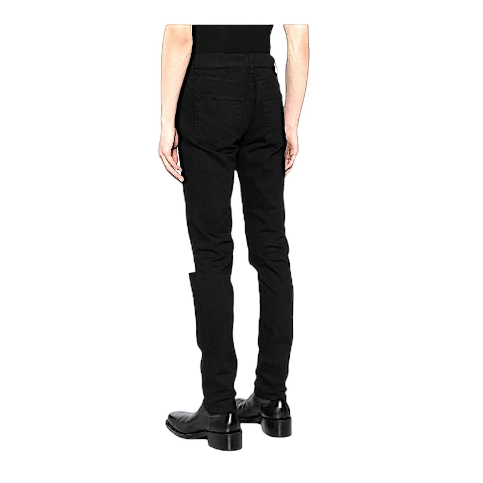 Saint Laurent Slash Knee Skinny Jeans