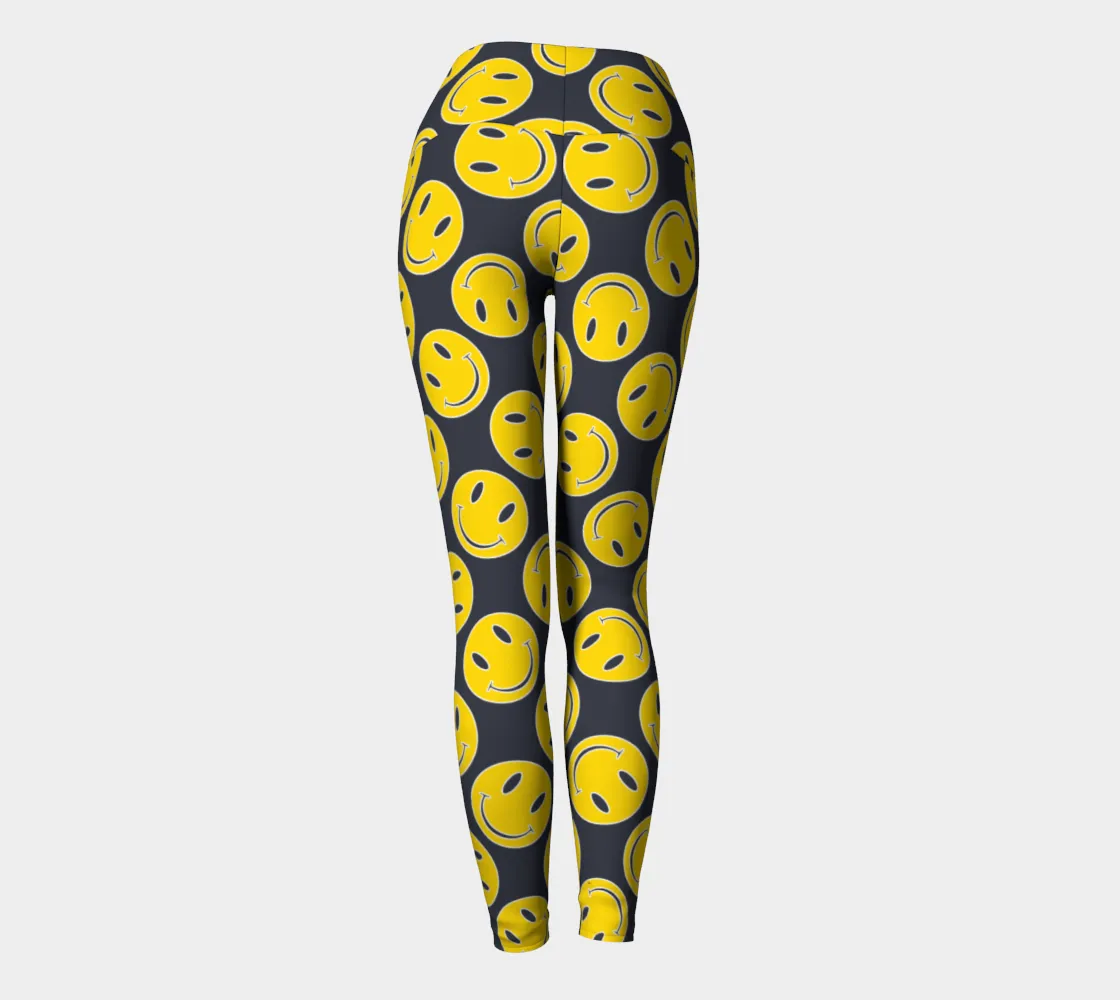 Smiley Face Yoga Leggings