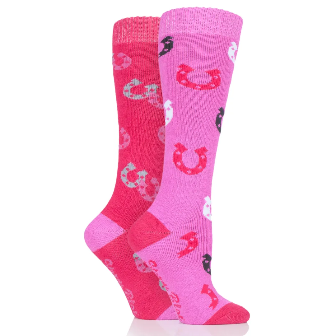 Storm Bloc Children's Medium Weight Warwick Horse Shoe Long Leg Socks