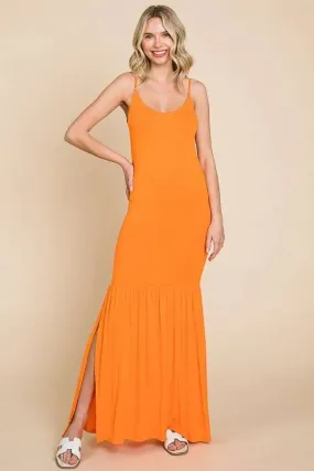 Sunkist Orange Cami Maxi Sundress