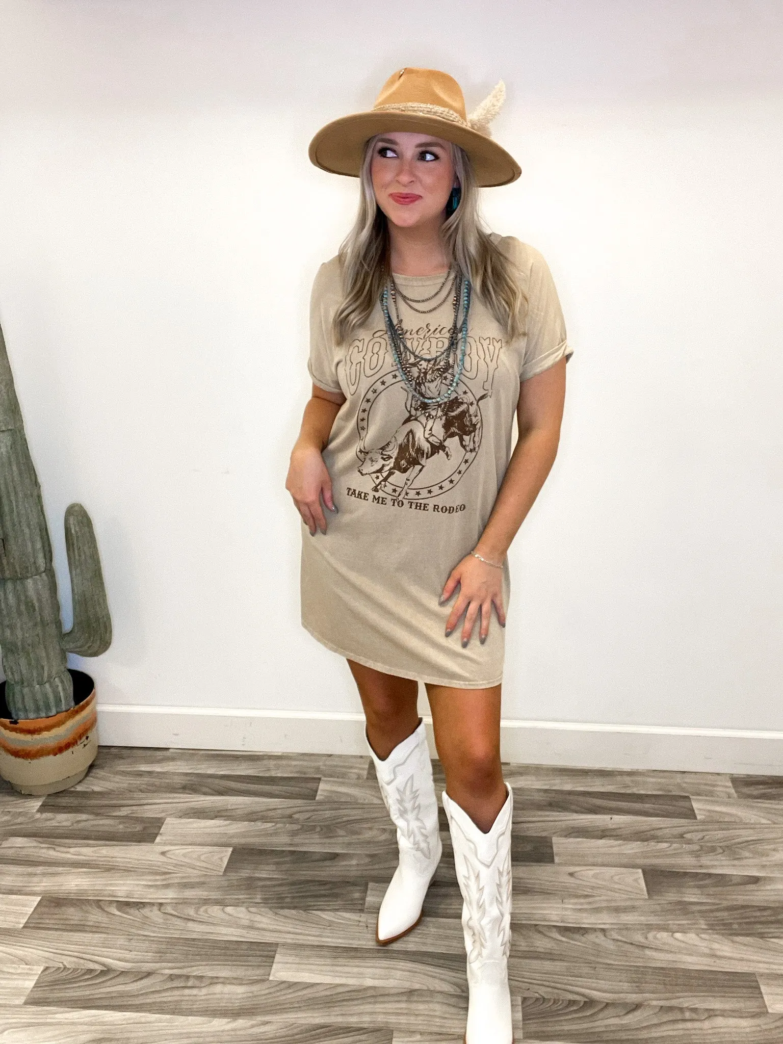 Take Me To The Rodeo Tee Dress