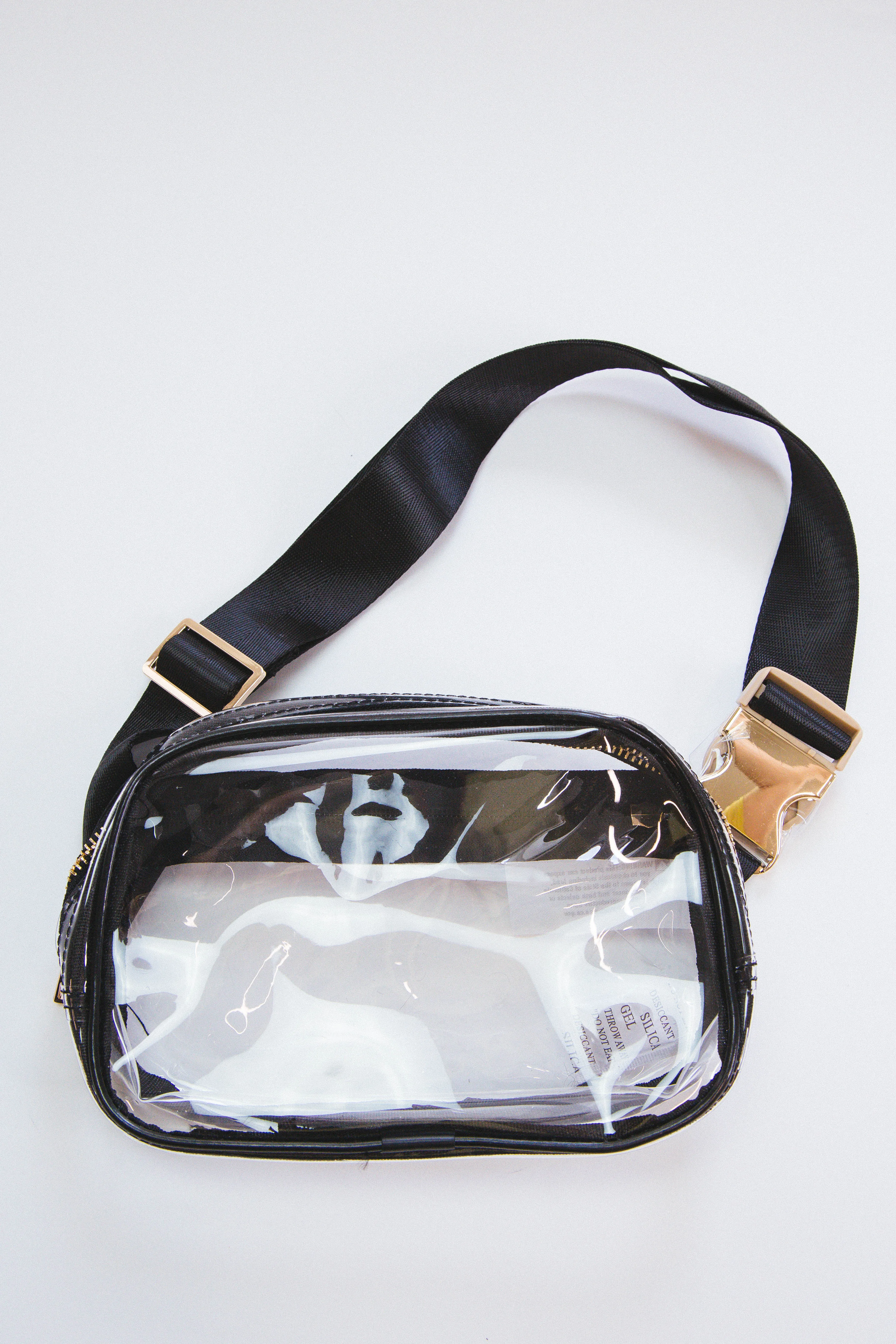 Trendsetter Clear Fanny Pack, Black