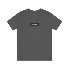 unlearn Dark Grey Box Logo - Relaxed Fit T-shirt