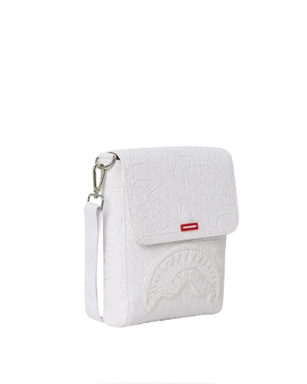 White Scribble Messenger Sling