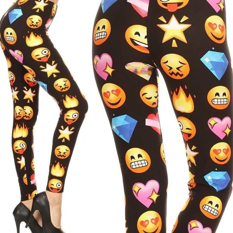 Wicked Soft Emoji Emotions OS Leggings