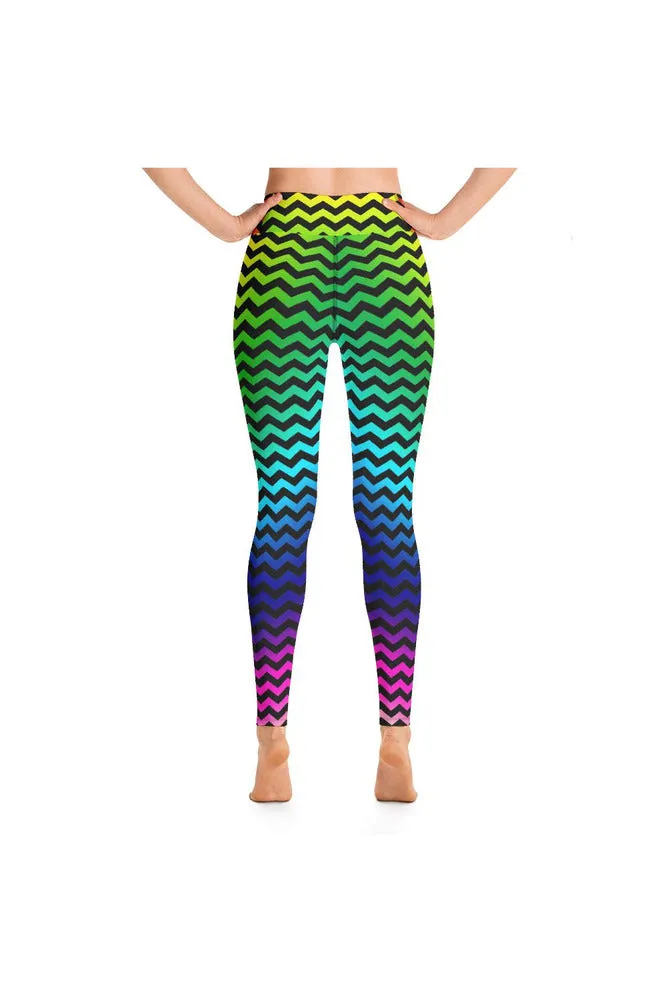 Zigzags and Rainbows Yoga Leggings